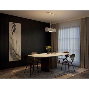 Lustra ELTAP, Vespillo, 75x18x105 cm, 3xE27, 15W, otel/PVC, alb imagine