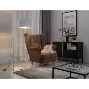 Lampadar ELTAP, Vespillo, 70x40x151 cm, 1xE27, 15W, otel/PVC, alb/auriu imagine