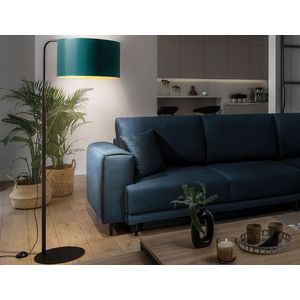 Lampadar ELTAP, Vespillo, 70x40x151 cm, 1xE27, 15W, otel/PVC, verde/auriu imagine