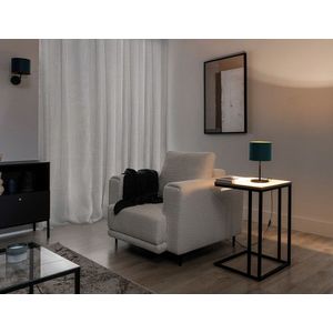 Lampa de masa ELTAP, Vespillo, 18x34 cm, 1xE27, 15W, otel/PVC, verde/auriu imagine