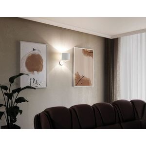 Aplica de perete ELTAP, Vespillo, 26x18x24 cm, 1xE27, 15W, otel/PVC, alb imagine