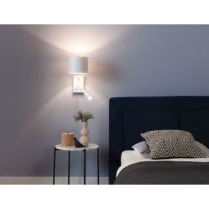 Aplica de perete ELTAP, LA-VES-SC2-W, Vespillo, 26x18x38 cm, 1xE27, 1xG9, 15W/8W, otel/PVC, alb imagine