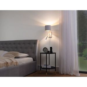 Aplica de perete ELTAP, LA-VES-SC2-WG, Vespillo, 26x18x38 cm, 1xE27, 1xG9, 15W/8W, otel/PVC, alb/auriu imagine
