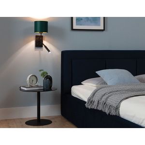 Aplica de perete ELTAP, LA-VES-SC2-GG, Vespillo, 26x18x38 cm, 1xE27, 1xG9, 15W/8W, otel/PVC, verde/auriu imagine