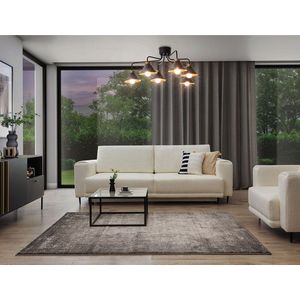 Lustra ELTAP, Detmer, 86x32 cm, 6xE27, 15W, otel, negru/auriu imagine