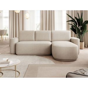 Coltar extensibil dreapta 4 locuri ELTAP, Aurumm, 285x180x92 cm, lemn/poliester, bej inchis imagine