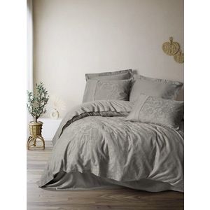 Lenjerie de pat dubla, Demure - Mink, Cotton Box, Bumbac Satinat imagine
