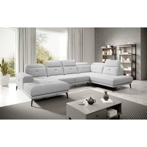 Coltar dreapta 6 locuri ELTAP, RT-17SOF, Bretan, 350x205x107 cm, lemn/poliester, alb imagine