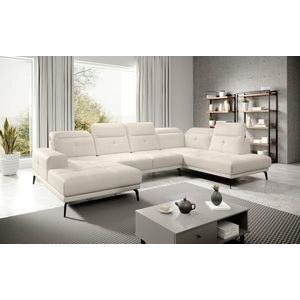 Coltar dreapta 6 locuri ELTAP, RT-33SOF, Bretan, 350x205x107 cm, lemn/poliester, bej deschis imagine