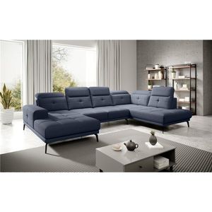 Coltar dreapta 6 locuri ELTAP, RT-40PO, Bretan, 350x205x107 cm, lemn/poliester, albastru imagine