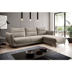 Coltar extensibil dreapta 3 locuri ELTAP, RT-18VER, Silva, 276x201x100 cm, lemn/poliester, bej imagine