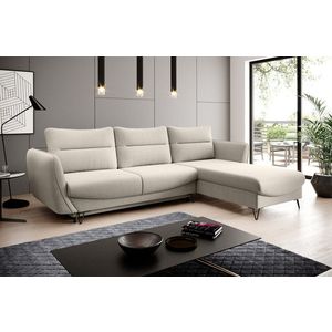 Coltar extensibil dreapta 3 locuri ELTAP, RT-22IN, Silva, 276x201x100 cm, lemn/poliester, bej deschis imagine