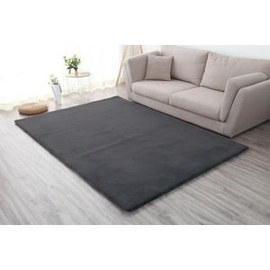 Covor Shaggy soft, Heinner, 70x140 cm, poliester/bumbac, negru imagine
