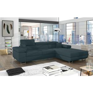 Coltar extensibil dreapta 4 locuri ELTAP, Armd-371, Armando, 289x203x85 cm, lemn/poliester, verde imagine