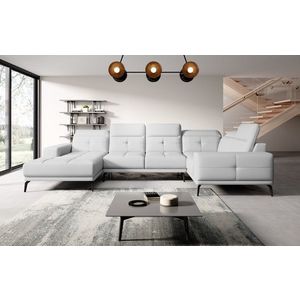 Coltar dreapta 6 locuri ELTAP, RT-17SOF, Neviro, 350x201x77 cm, lemn/poliester, alb imagine