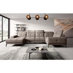 Coltar dreapta 6 locuri ELTAP, RT-20MAR, Neviro, 350x201x77 cm, lemn/poliester, bej imagine