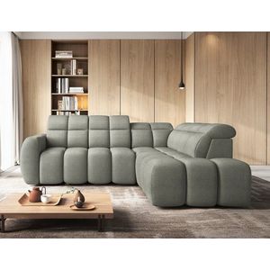 Coltar extensibil dreapta 4 locuri ELTAP, RT-100XIL, Falconn, 258x208x107 cm, lemn/poliester, verde imagine