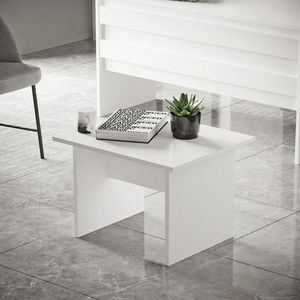 Masuta de cafea, Locelso, Vario B, 60x46.3x50 cm, Alb imagine