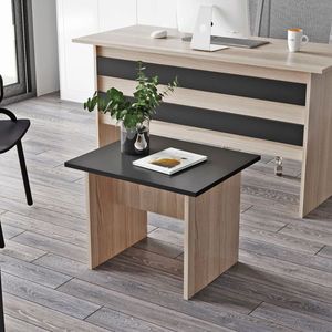 Masuta de cafea, Locelso, Vario B, 60x46.3x50 cm, Stejar / Negru imagine