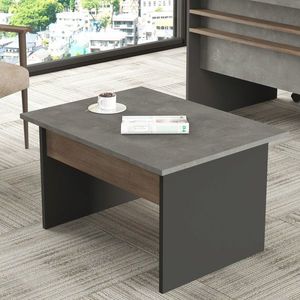 Masuta de cafea, Locelso, VS2, 80x46.3x60 cm, Maro / Gri / Antracit imagine