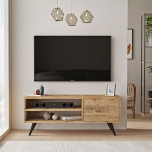 Comoda TV, Locelso, CD1, 110x44x40 cm, Maro imagine