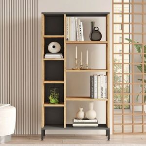 Corp biblioteca, Locelso, RL3-AA, 72x133.6x25.5 cm, Pin Atlantic / Antracit imagine