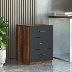 Dulapior, Locelso, Vario C, 44.5x61.8x46.6 cm, Nuc / Antracit imagine