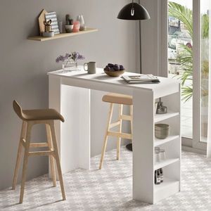 Masa de bar, Locelso, ST1, 120x101.8x51.6 cm, Alb imagine