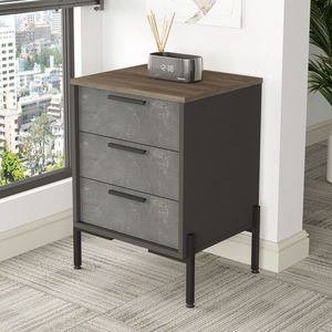 Dulapior, Locelso, VS3, 54x70x44.5 cm, Maro / Gri / Antracit imagine