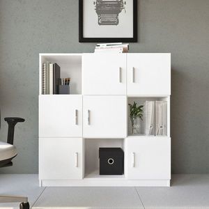 Dulap multifunctional, Locelso, VO7, 119.9x121.8x37.6 cm, Alb imagine