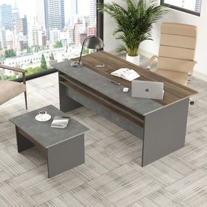 Set mobilier de birou, Locelso, VS6, Maro / Gri / Antracit imagine