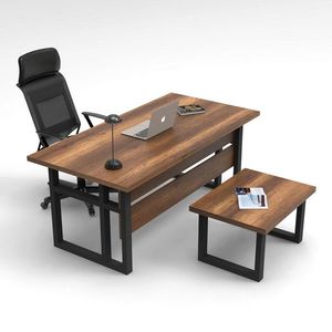 Set mobilier de birou, Locelso, MN07, Nuc / Antracit imagine