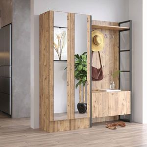 Cuier de perete, Locelso, ML18, 90x180x34 cm, Maro imagine