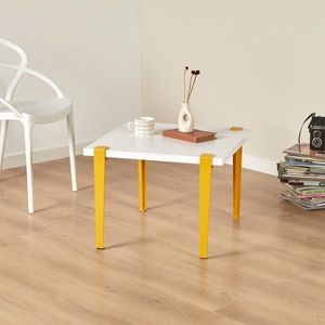 Masuta de cafea, Logg, Halicheron, Alb / Galben imagine