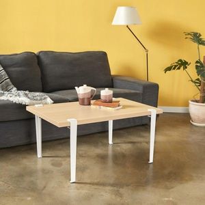Masuta de cafea, Logg, Neda, 90x45x60 cm, Maro/Alb imagine