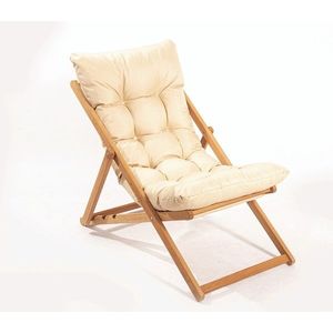Scaun de gradina, Meya Dekor, MY006, 59x90x44 cm, Maro / Crem imagine
