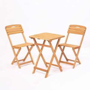 Set mobilier de gradina 3 piese, Meya Dekor, MY001, Maro imagine