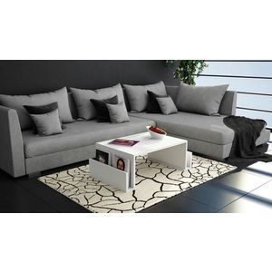 Masuta de cafea, Moblert, Magazin, 95x36.8x60 cm, Alb imagine
