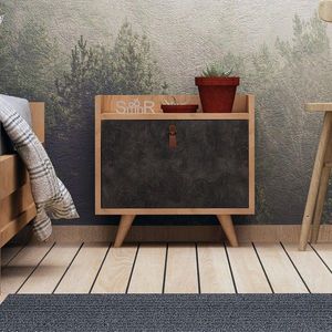 Noptiera, Mod Design, Juuna, 50x55x40 cm, Stejar / Gri închis imagine