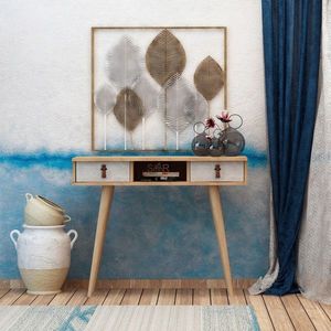 Bufet, Mod Design, Lawen, 100x87.6x30 cm, Stejar / Alb imagine