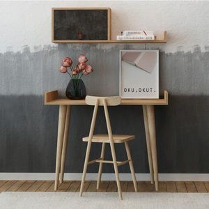 Birou, Mod Design, Brush, Stejar / Gri închis imagine
