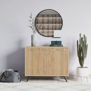 Dulap multifunctional, Mod Design, Piffa, 100x82x35 cm, Stejar imagine