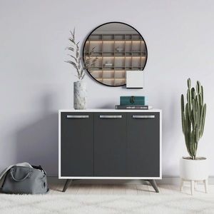 Dulap multifunctional, Mod Design, Piffa, 100x82x35 cm, Alb / Antracit imagine