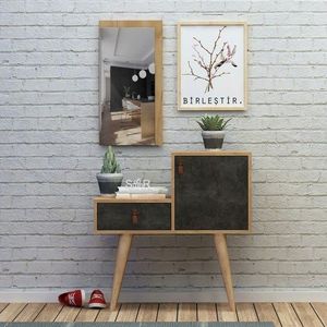 Cuier de perete, Mod Design, Janna, Stejar / Gri închis imagine