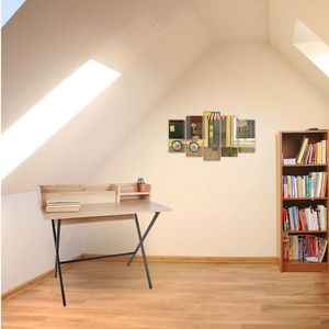 Birou, Mod Design, Havana, 100x50x89 cm, Stejar imagine