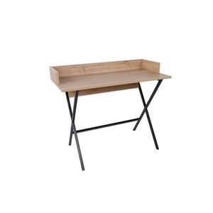 Birou, Mod Design, Monaco, 100x50x89 cm, Stejar / Negru imagine