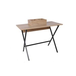 Birou, Mod Design, Venedik, 100x50x89 cm, Stejar / Negru imagine