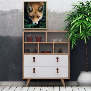 Dulap, Mod Design, Beggu, 70x85.6x40 cm, Stejar / Alb imagine