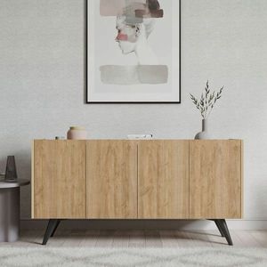 Consola, Mod Design, Pekin, 150x40x76 cm, Stejar imagine