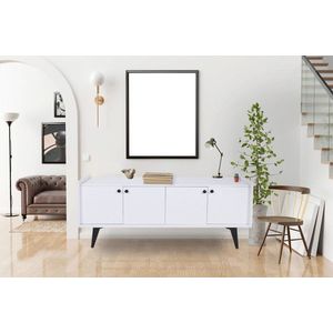 Consola, Mod Design, Lugano, 150x40x62 cm, Alb imagine
